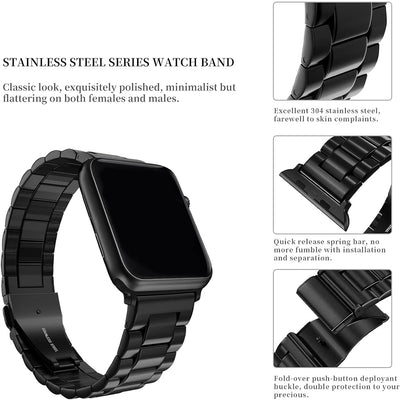 PureGuardCases Luxury Stainless Steel Band for Apple Watch