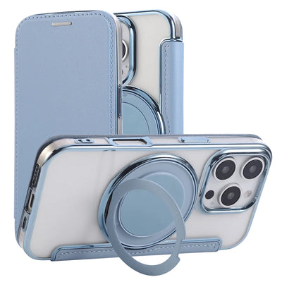 PureGuardCases Flip Leather Wallet iPhone Case – MagSafe Stand Cover