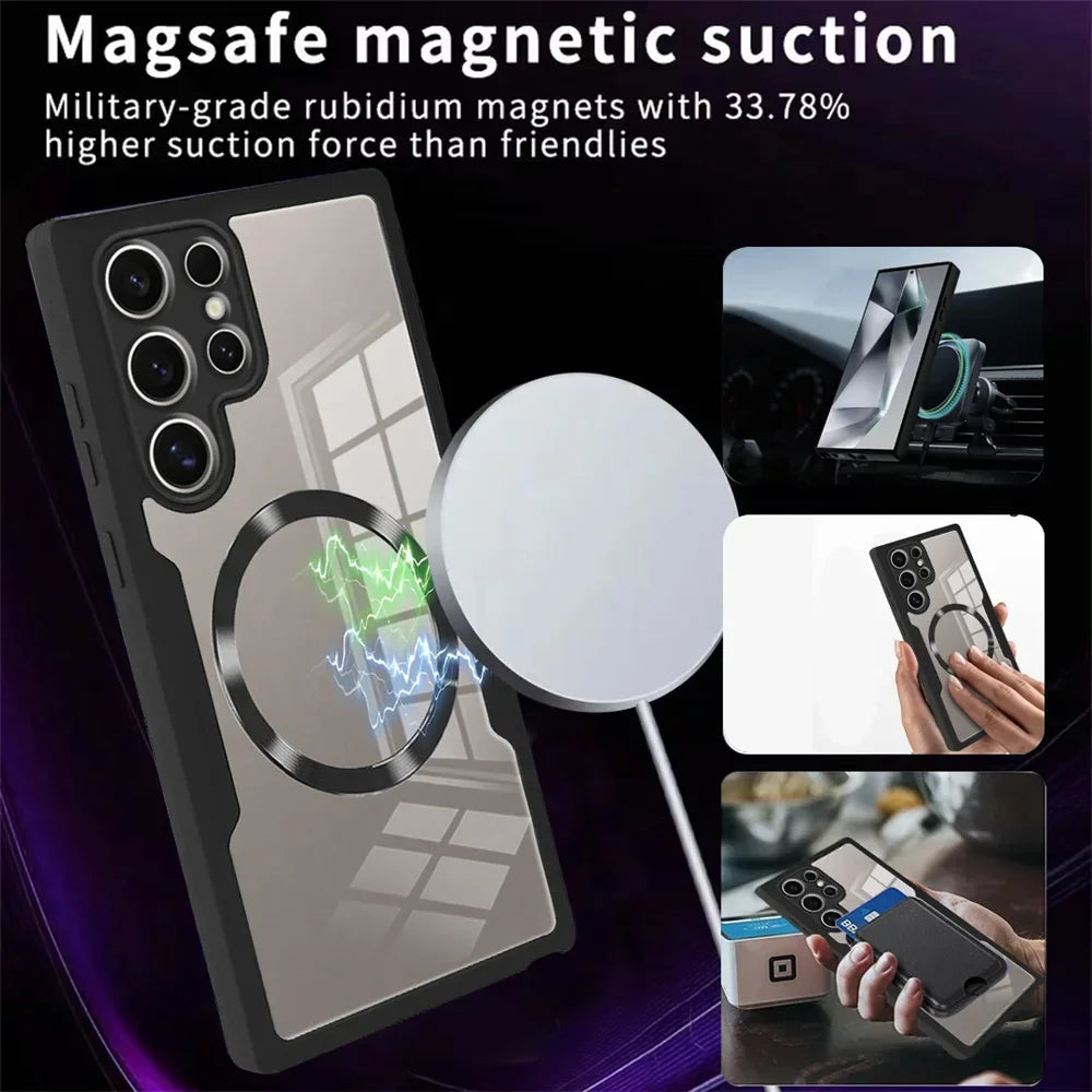 PureGuardCases 360° Full-Body Clear Case for Samsung Galaxy