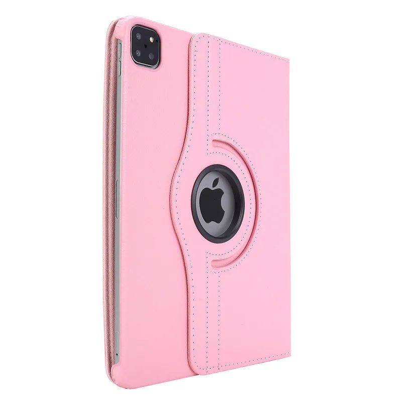 PureGuardCases 360° Rotating Leather Stand Case for iPad