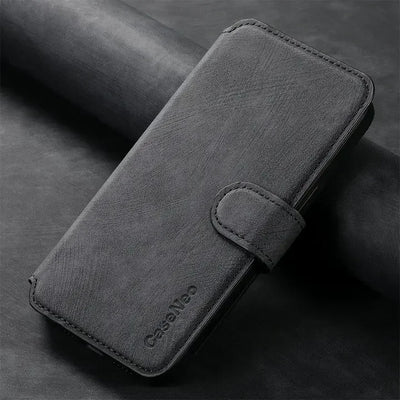 Black 2-in-1 detachable RFID magnetic leather card holder wallet case for Google Pixel 11, 10 and 9 series