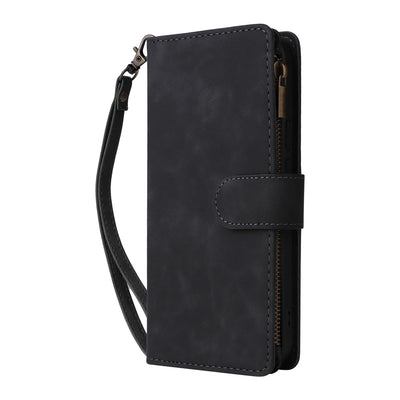 PureGuardCases Zipper Leather Wallet Case for Google Pixel