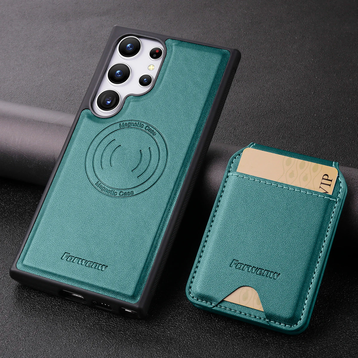 2-in-1 Detachable MagSafe Magnetic Card Holder Leather Case for Samsung Galaxy S26 Ultra, S26 Plus, S26 & A Series - image 6