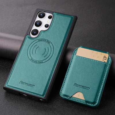 2-in-1 Detachable MagSafe Magnetic Card Holder Leather Case for Samsung Galaxy S26 Ultra, S26 Plus, S26 & A Series - image 6