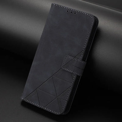 Skin-Feel Wallet Case Galaxy S20-S26, Black