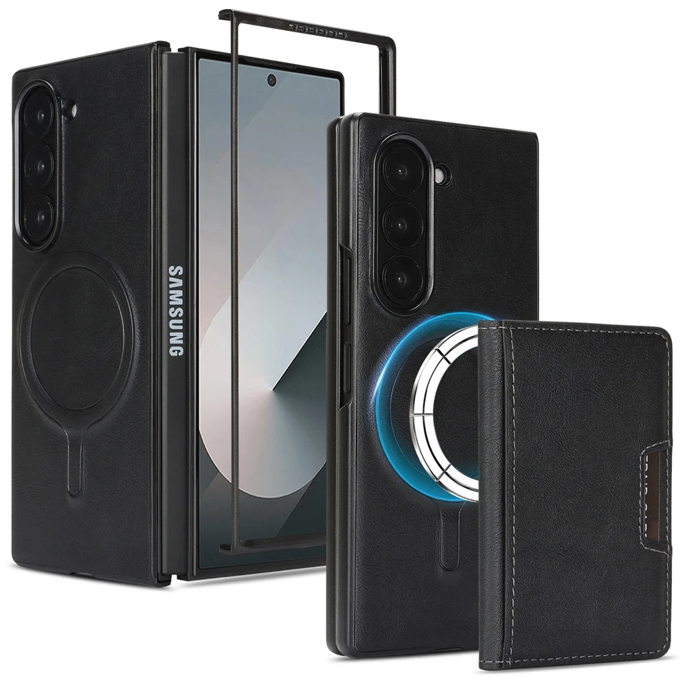 PureGuardCases 2-in-1 Magnetic Wallet Case for Samsung Galaxy Z Fold