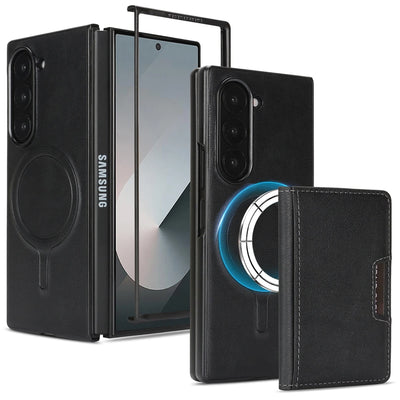 PureGuardCases 2-in-1 Magnetic Wallet Case for Samsung Galaxy Z Fold