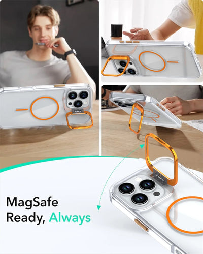 Clear MagSafe Case with Camera Lens Stand for iPhone 11-18 - Product View 4