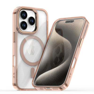 PureGuardCases Clear Metal Lens iPhone Case – MagSafe Shockproof Cover