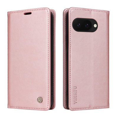 PureGuardCases Magnetic Leather Wallet Case for Google Pixel