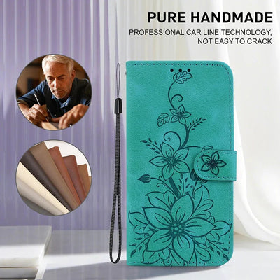 Leather Phone Case For Samsung Galaxy A56 A55 A54 A53 A52 A35 A36 A34 A26 A25 A23 A14 A15 A12 A16 a17 5G Card Slot Wallet Cover