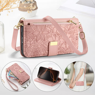 Zipper Crossbody Case iPhone 18 Pro/Max, card slots