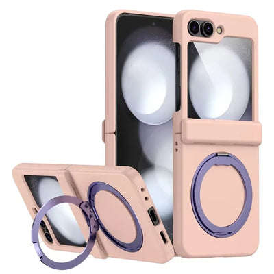 PureGuardCases Magnetic Armor Case with Hinge Protection for Samsung Galaxy Z Flip