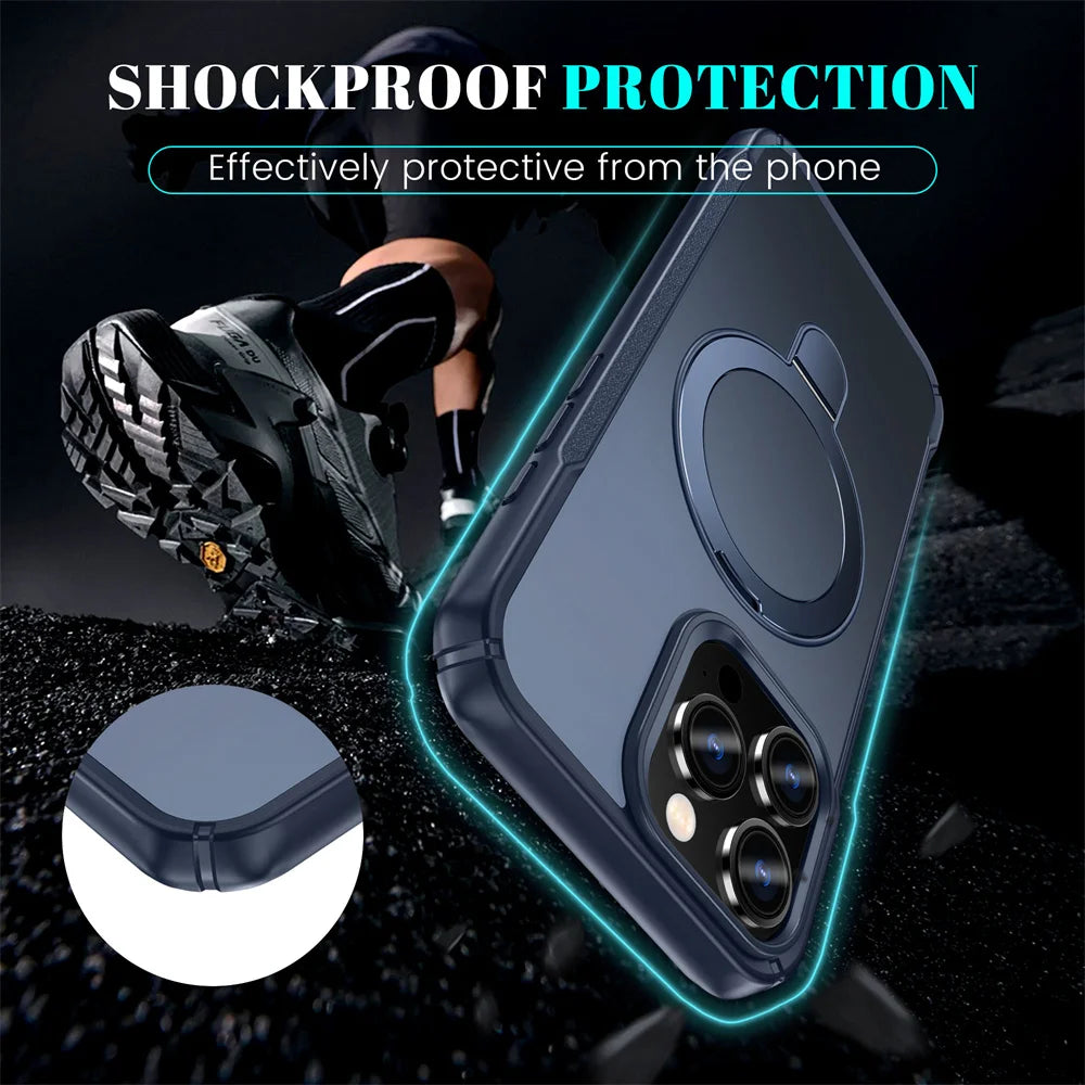 MagSafe Ring Stand Bumper Case for iPhone 11-18 & Air - Product View 5