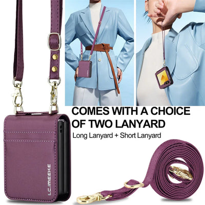 Crossbody Wallet Case for Samsung Galaxy Z Flip 7 FE-Flip 3 - Product View 2