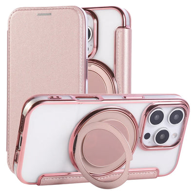 PureGuardCases Flip Leather Wallet iPhone Case – MagSafe Stand Cover