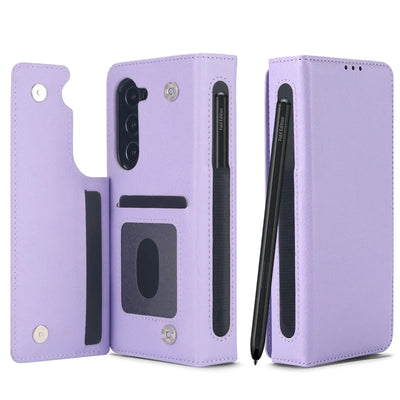PureGuardCases RFID Leather Wallet Case for Samsung Galaxy Z Fold – Card Holder Protective Cover