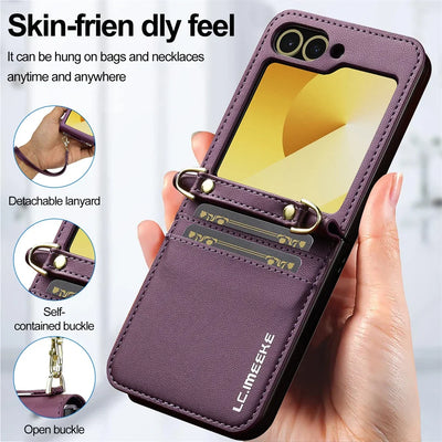 Crossbody Wallet Case for Samsung Galaxy Z Flip 7 FE-Flip 3 - Product View 5
