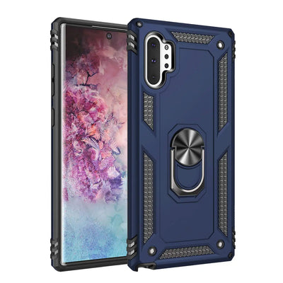 PureGuardCases Military Armor Ring Kickstand Case for Samsung Galaxy Note 10