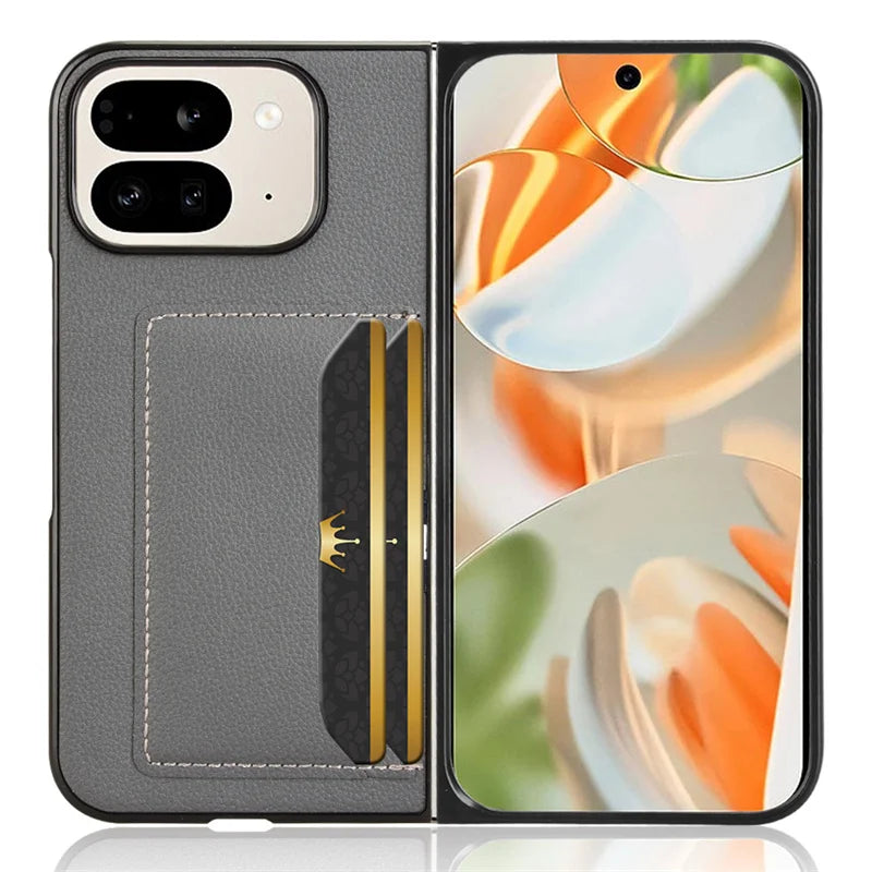 PureGuardCases Leather Card Holder Case for Google Pixel Fold
