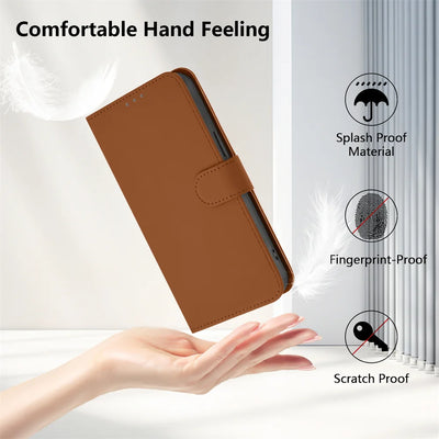 PureGuardCases Magnetic Leather Wallet Case for Google Pixel