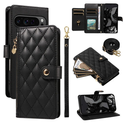 PureGuardCases Crossbody Leather Wallet Case for Google Pixel