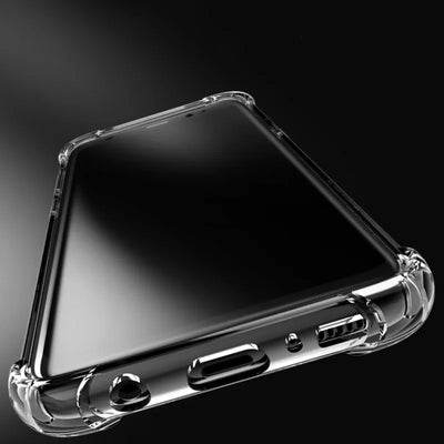 PureGuardCases Clear Shockproof TPU Case for Samsung Galaxy