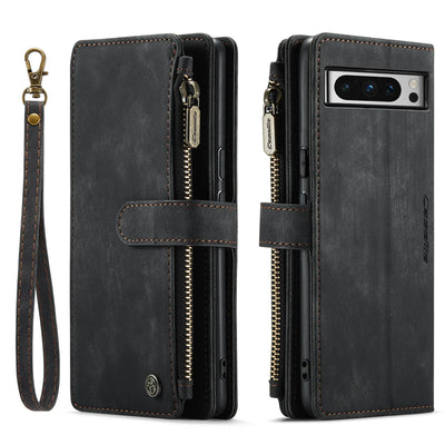 PureGuardCases Leather Wallet Wristlet Case for Google Pixel