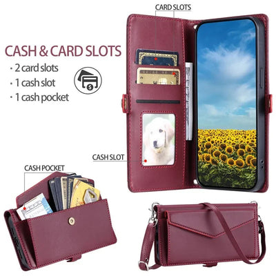 Envelope Wallet Case Pixel 6-11, front & back