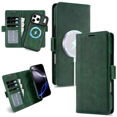 2-in-1 MagSafe Wallet for iPhone, Green