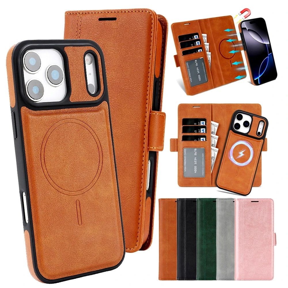 2-in-1 MagSafe Wallet for iPhone, front & back