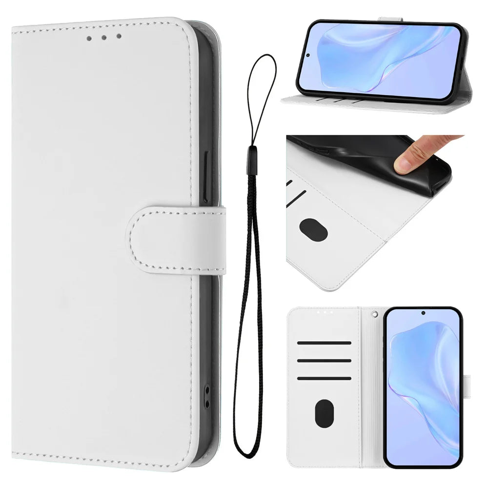 Wristlet Wallet Case Galaxy S23-S26, White