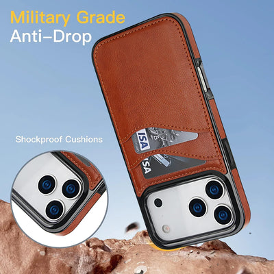 Card Slot Wallet Case iPhone 11-18, bezel view