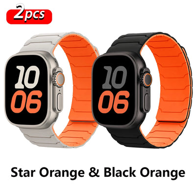 PureGuardCases Magnetic Silicone Band for Apple Watch