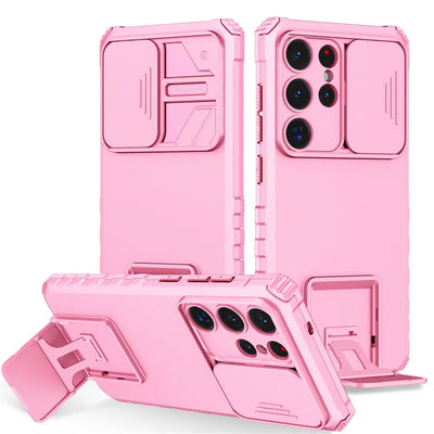 PureGuardCases Armor Case with Sliding Camera Cover for Samsung Galaxy