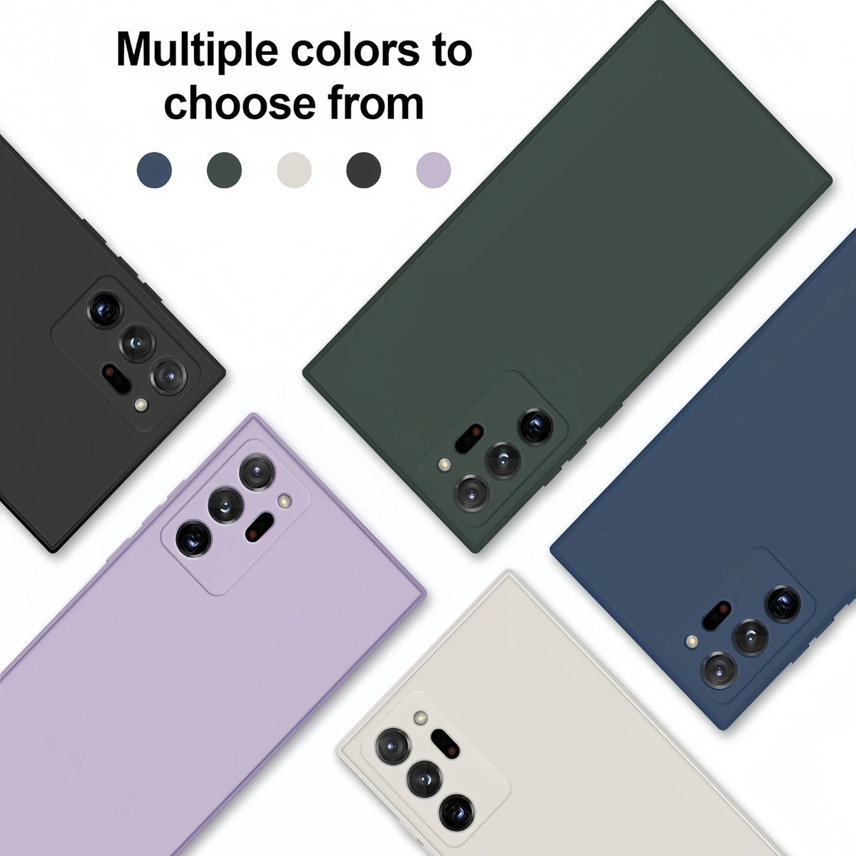 Liquid Silicone Shockproof Case for Samsung Galaxy Note 20 Ultra, Note 20 & Note 10 Plus - image 3