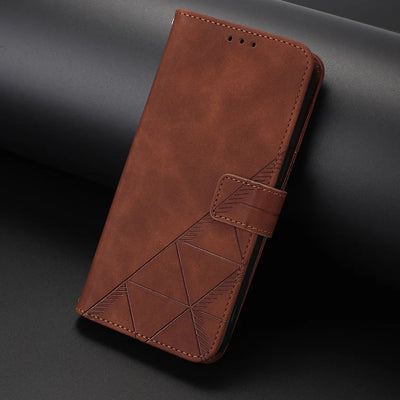 Skin-Feel Wallet Case Galaxy S20-S26, Brown