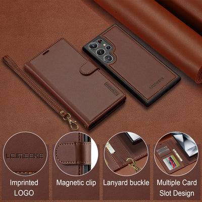 Magnetic Flip Leather Wallet Case with Stand for Samsung Galaxy S & A - image 4
