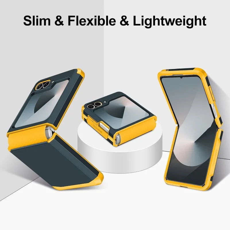 PureGuardCases Upgraded Hinge Protection Case for Samsung Galaxy Z Flip