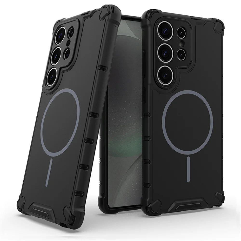 PureGuardCases Magnetic Armor Case for Samsung Galaxy