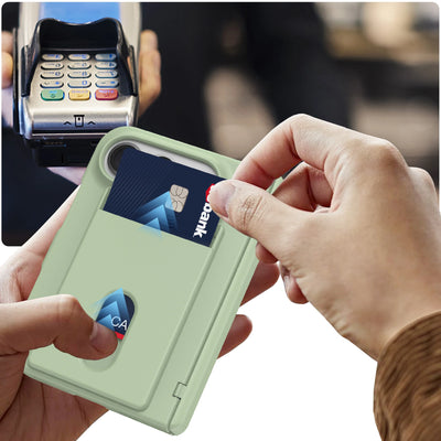 Card Slot Hinge Case for iPhone Duo, Skin-Feel Frosted - Product View 3