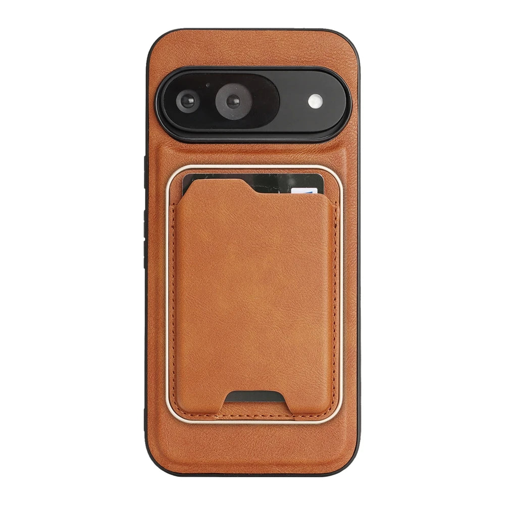 PureGuardCases 2-in-1 Magnetic Leather Wallet Case for Google Pixel