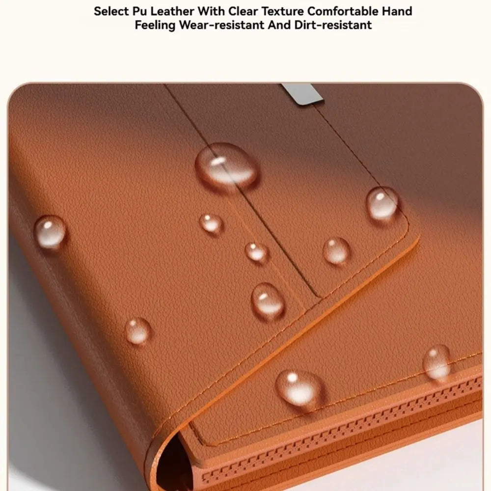PureGuardCases Leather Laptop Sleeve with Stand for MacBook & Laptops