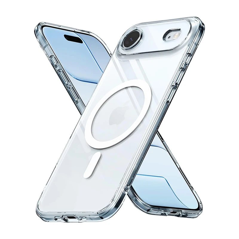 Clear MagSafe camera protection hybrid case for iPhone 17, iPhone Air, 16e and iPhone 16 to 11