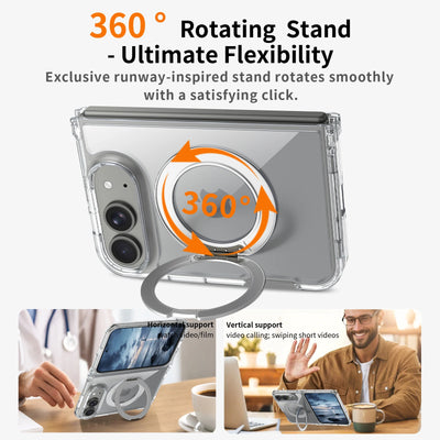 Clear 360 Ring Case iPhone Duo, ring stand view