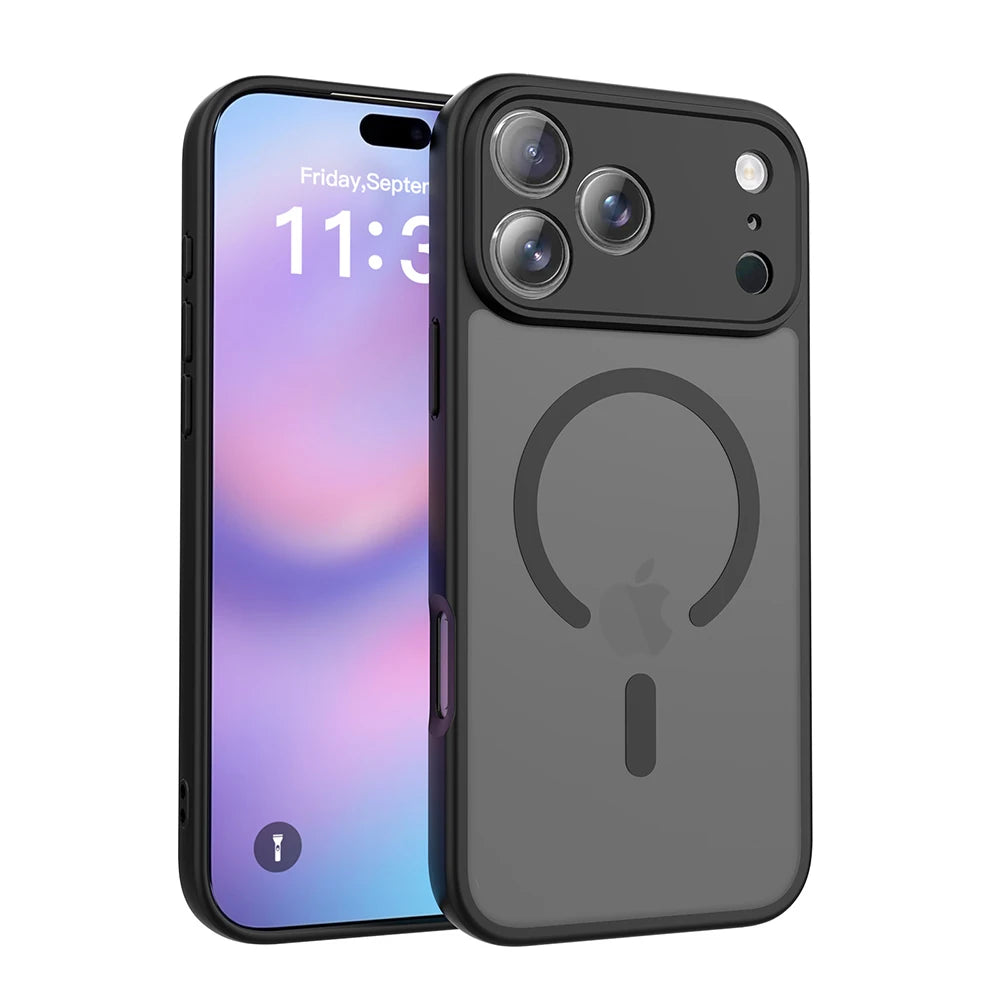 PureGuardCases Matte Translucent iPhone Case – MagSafe Shockproof Cover