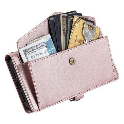 PureGuardCases Crossbody Leather Wallet iPhone Case – Card Pocket Shoulder Cover