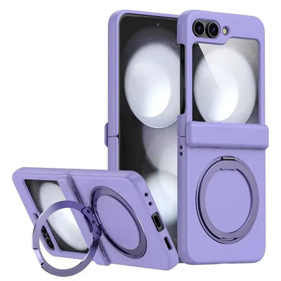 PureGuardCases Magnetic Armor Case with Hinge Protection for Samsung Galaxy Z Flip