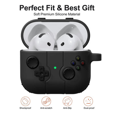 PureGuardCases Classic Game Silicone Case for AirPods 4