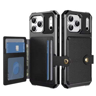 Rugged Card Wallet Case iPhone 18 Pro/Max, Black